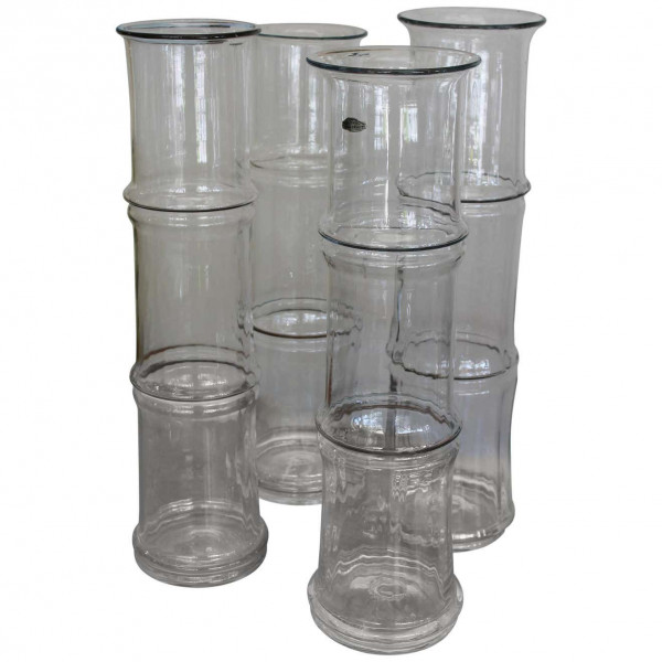 BLENKO Bamboo Glass Vases