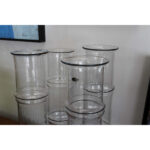 BLENKO Bamboo Glass Vases