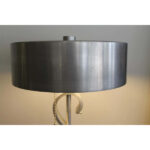 Machine Age Aluminum Musical Note Table Lamp