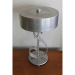 Machine Age Aluminum Musical Note Table Lamp