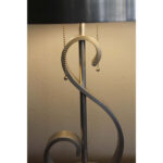 Machine Age Aluminum Musical Note Table Lamp