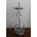Machine Age Aluminum Musical Note Table Lamp