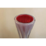 Pair of Murano Cranberry, Turquoise and Opaque Vases