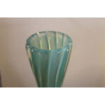 Pair of Murano Cranberry, Turquoise and Opaque Vases