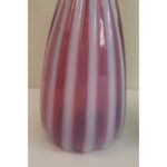 Pair of Murano Cranberry, Turquoise and Opaque Vases