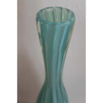 Pair of Murano Cranberry, Turquoise and Opaque Vases