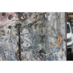 Monumental Outsider Art Assemblage Painting on Canvas