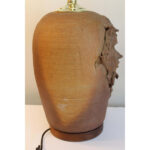 Stoneware Lamp with Gothic Face