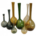 Eight Swedish Glass Vases Designed by Arthur Percy