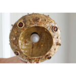 Mid Century Ceramic Hanging Jeweled Fixture, Denmark