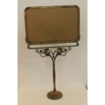 Art Nouveau Bronze Standing Mirror, Villiers [amp] Picart Co. Paris
