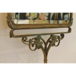 Art Nouveau Bronze Standing Mirror, Villiers [amp] Picart Co. Paris