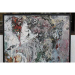 Abstract Outsider Art Oil Painting on Canvas (1)