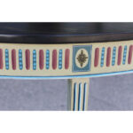 Pair of Maitland Smith Demilunes, Hand Painted Faux Finish