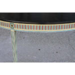 Pair of Maitland Smith Demilunes, Hand Painted Faux Finish