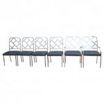 Six Chrome Dining Chairs by Milo Baughman for Design Institute of America (DIA)