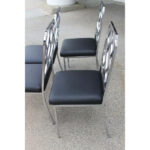 Six Chrome Dining Chairs by Milo Baughman for Design Institute of America (DIA)