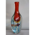 Murano Hand Blown Aquarium Vase attributed to Alfredo Barbini