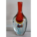Murano Hand Blown Aquarium Vase attributed to Alfredo Barbini