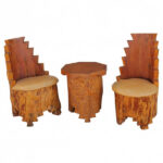 Pair of Studio Adirondack Southwest Chairs and Table