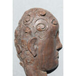 Sculpted Studio Stoneware Face Sculpture