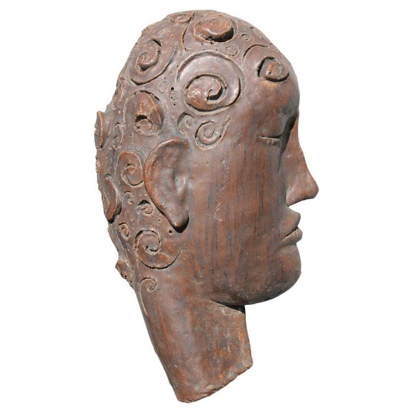 Sculpted Studio Stoneware Face Sculpture