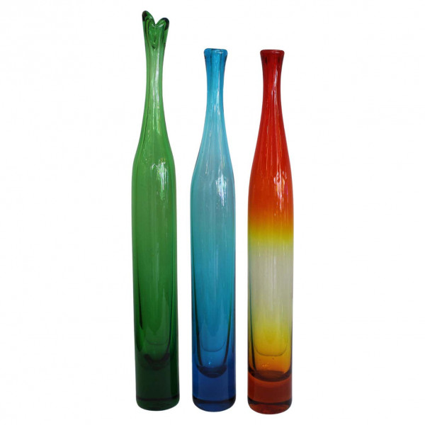 Three Vases by Joel Myers, Model No. 6427 for Blenko