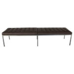 Florence Knoll Leather Bench, Knoll Associates Inc.