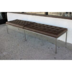 Florence Knoll Leather Bench, Knoll Associates Inc.