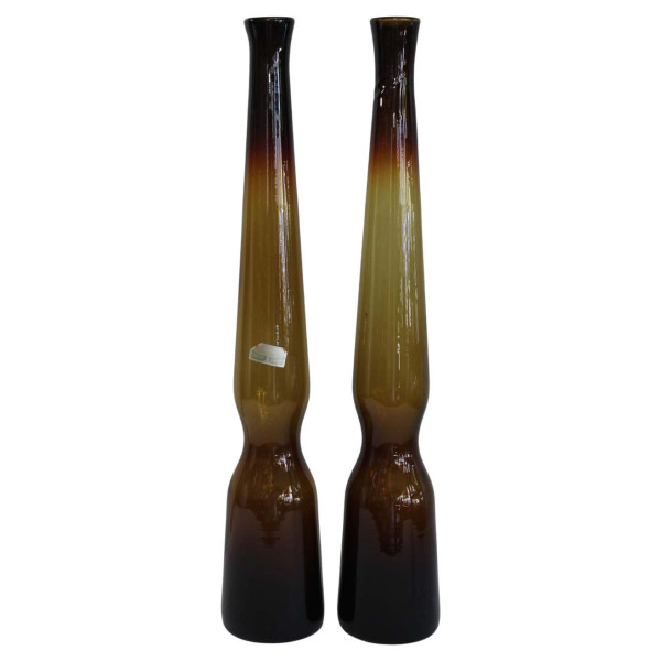 Pair of Greenwich Flint Craft Vases