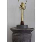 Ceramic Table Lamp with Flower Pattern