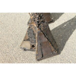 Stunning Brutalist Steel and Wire Architectural Cocktail Table