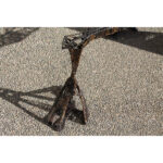 Stunning Brutalist Steel and Wire Architectural Cocktail Table