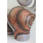 Pair of Ceramic Abstract Sculptures