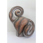 Pair of Ceramic Abstract Sculptures