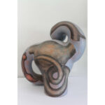 Pair of Ceramic Abstract Sculptures