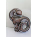 Pair of Ceramic Abstract Sculptures