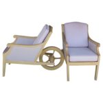 Pair of Man Ray Chairs by Philippe Starck for the Clift Hotel, San Francisco