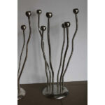 Pair of Silver Plated Candelabras by Mesa, Italy