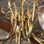 Brass Chandelier by Norman Grag, Manton, California