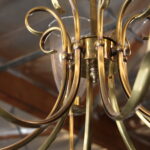 Brass Chandelier by Norman Grag, Manton, California