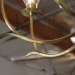 Brass Chandelier by Norman Grag, Manton, California