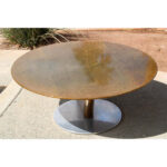 Saporiti Coffee Table with Lacquered Birdseye Maple