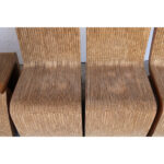 Six Corrugated Chairs Attributed to Frank Gehry