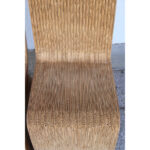 Six Corrugated Chairs Attributed to Frank Gehry