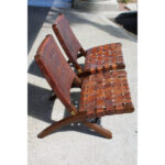 Pair of Folding Chairs by Angel Pazmino for Muebles De Estilo