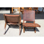 Pair of Folding Chairs by Angel Pazmino for Muebles De Estilo