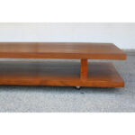 Two Tier Coffee Table on Rollers style of Van Keppel Green