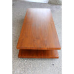 Two Tier Coffee Table on Rollers style of Van Keppel Green
