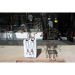 Pair of Articulated Metal Figures